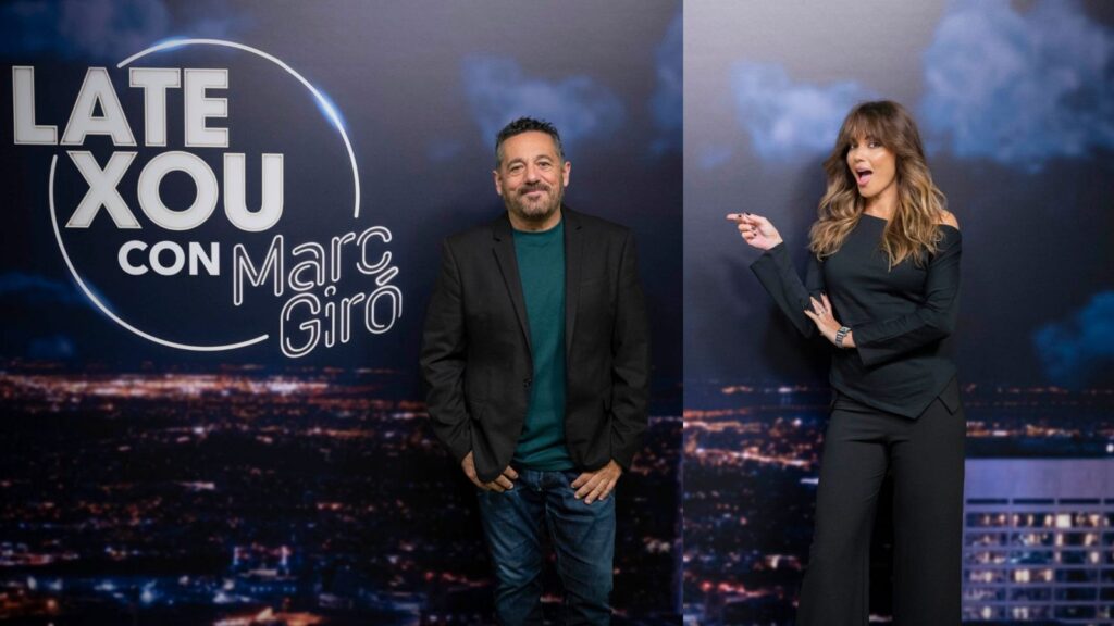 Lara Álvarez y Pepón Nieto, en ‘Late Xou con Marc Giró’