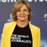 La corresponsal de TVE Almudena Ariza recibe la Medalla de Oro de Cruz Roja