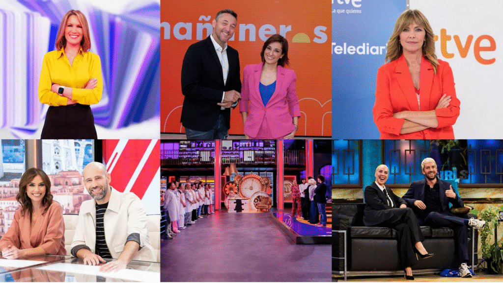 La 1 arrasa en todas las franjas horarias con doble dígito de audiencia