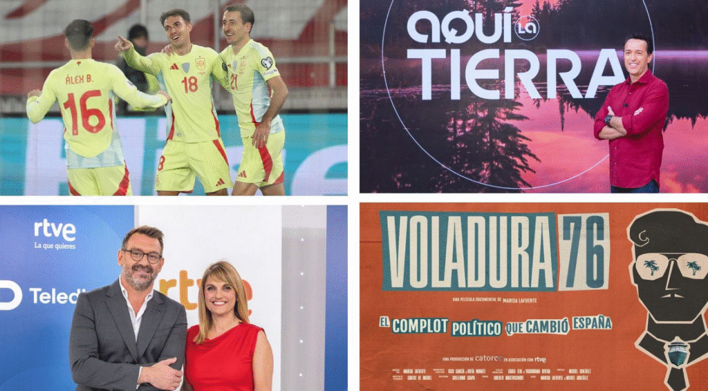 La 1, la cadena más vista el sábado