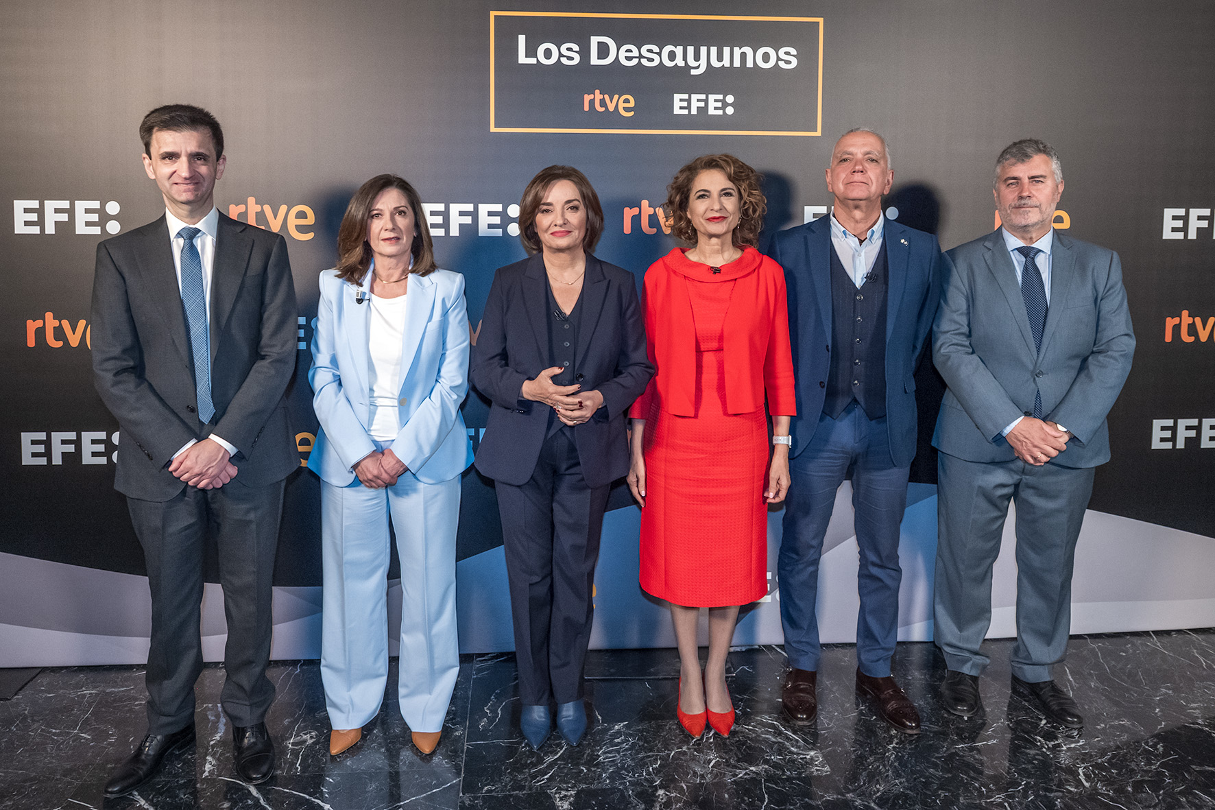 María Jesús Montero inauguró esta mañana la nueva etapa de ‘Los Desayunos de RTVE y la Agencia EFE